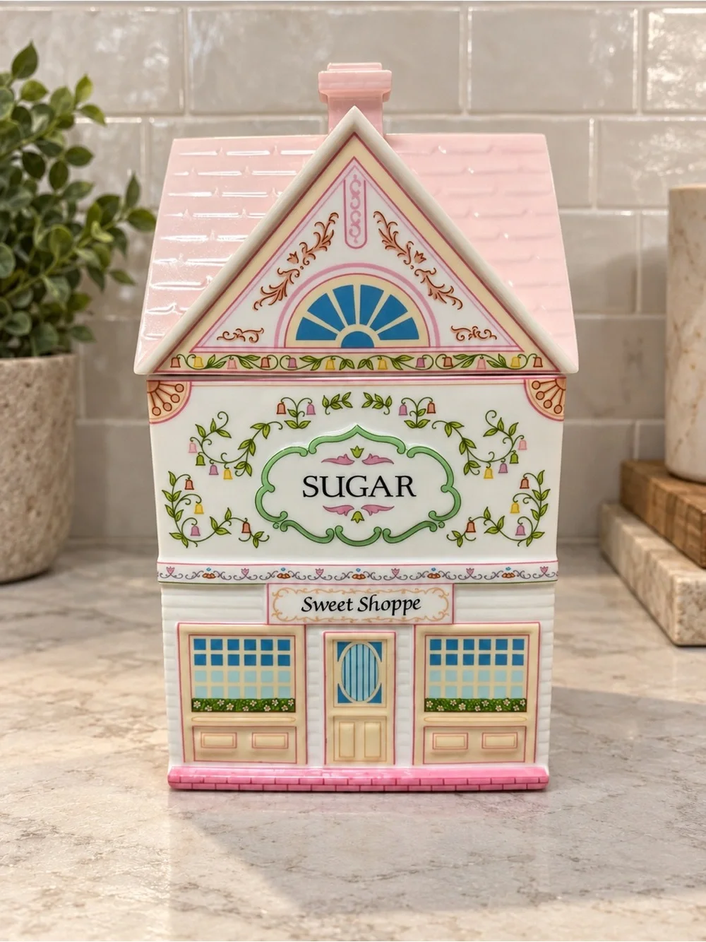 Lenox Spice Village Sugar Canister Sweet Shoppe | 1990 Village Collection